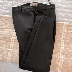 Valentino skinny pants with zippered bottom by ankles.